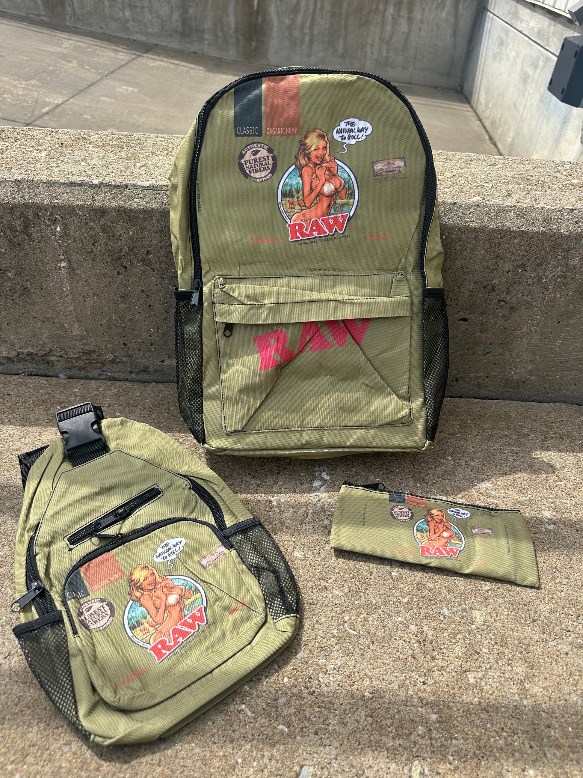 RAW Backpack Set (3 Piece Set)