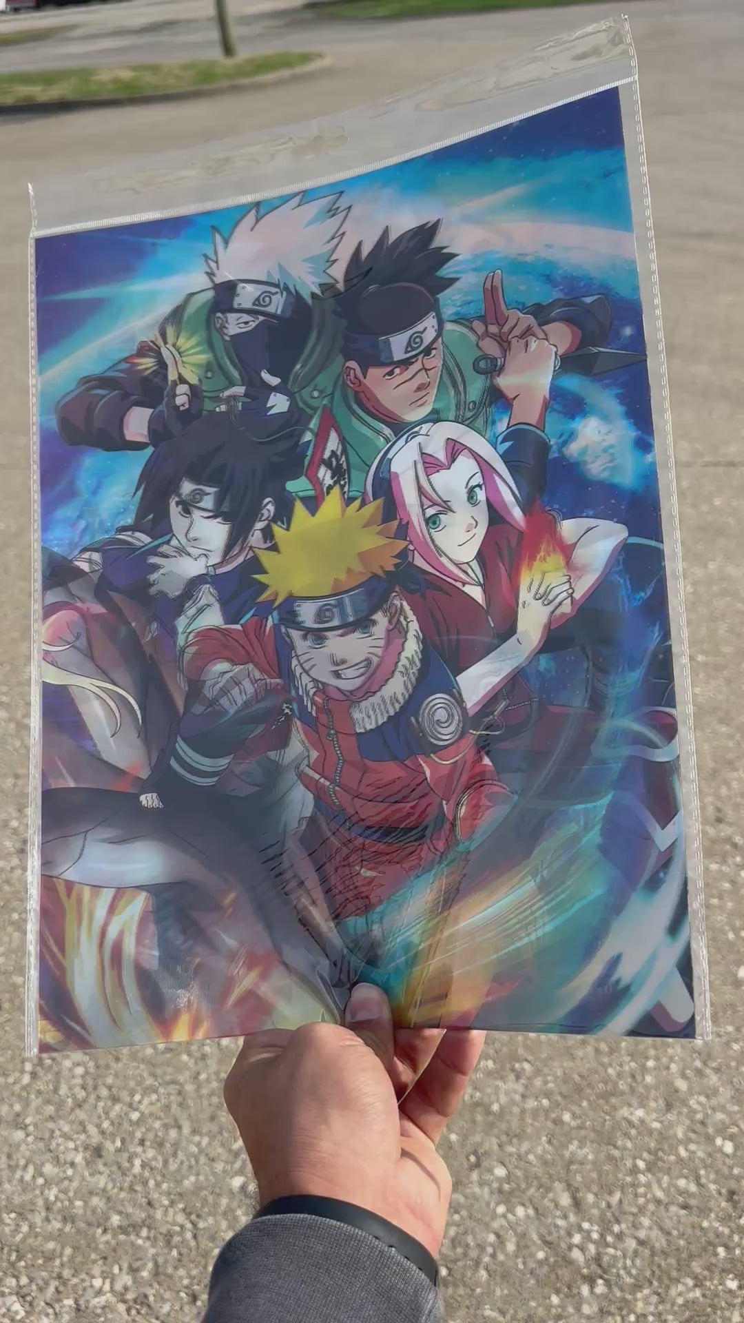 Naruto 3D Holographic Poster