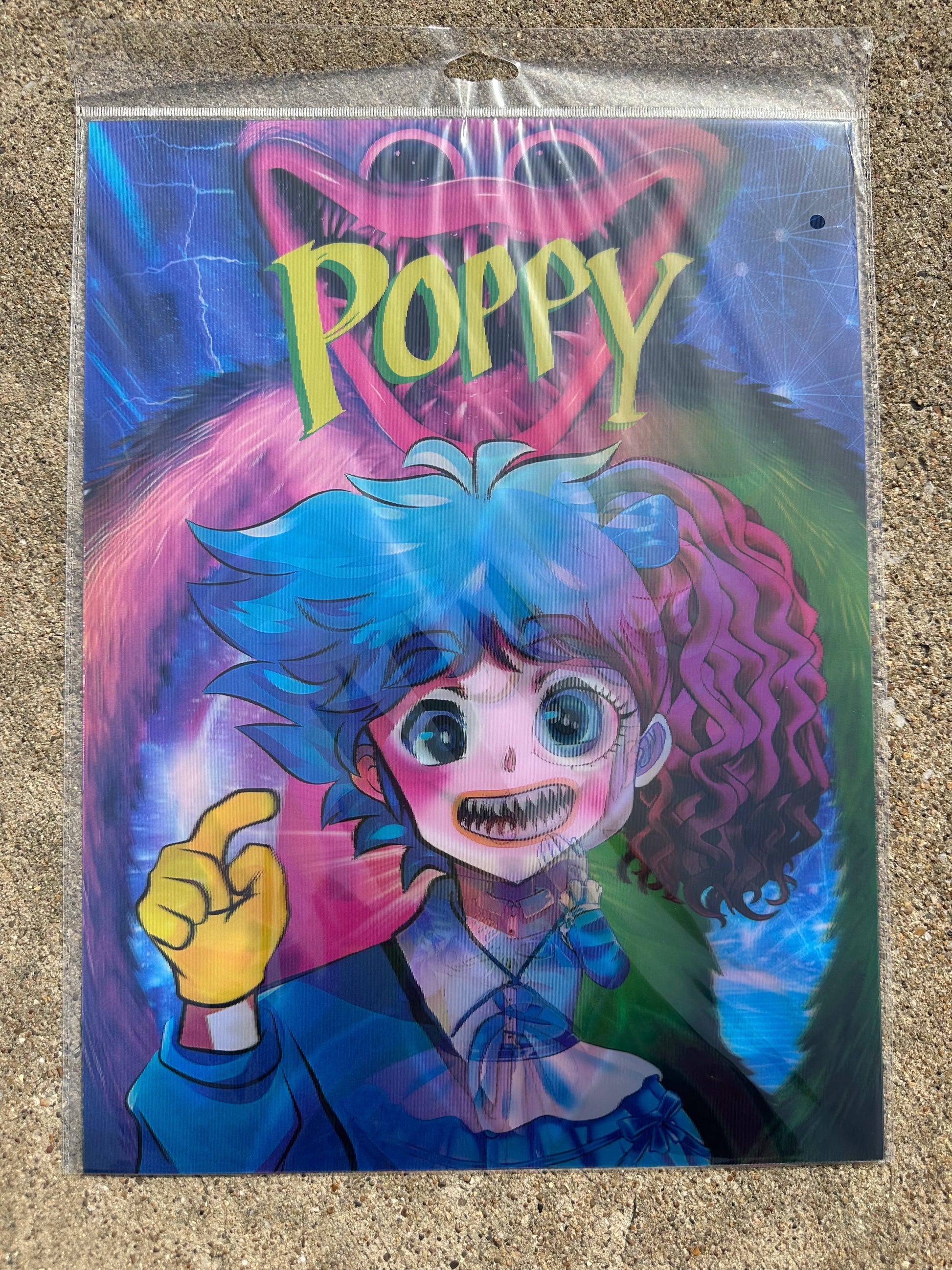 Poppy 3D Holographic Poster