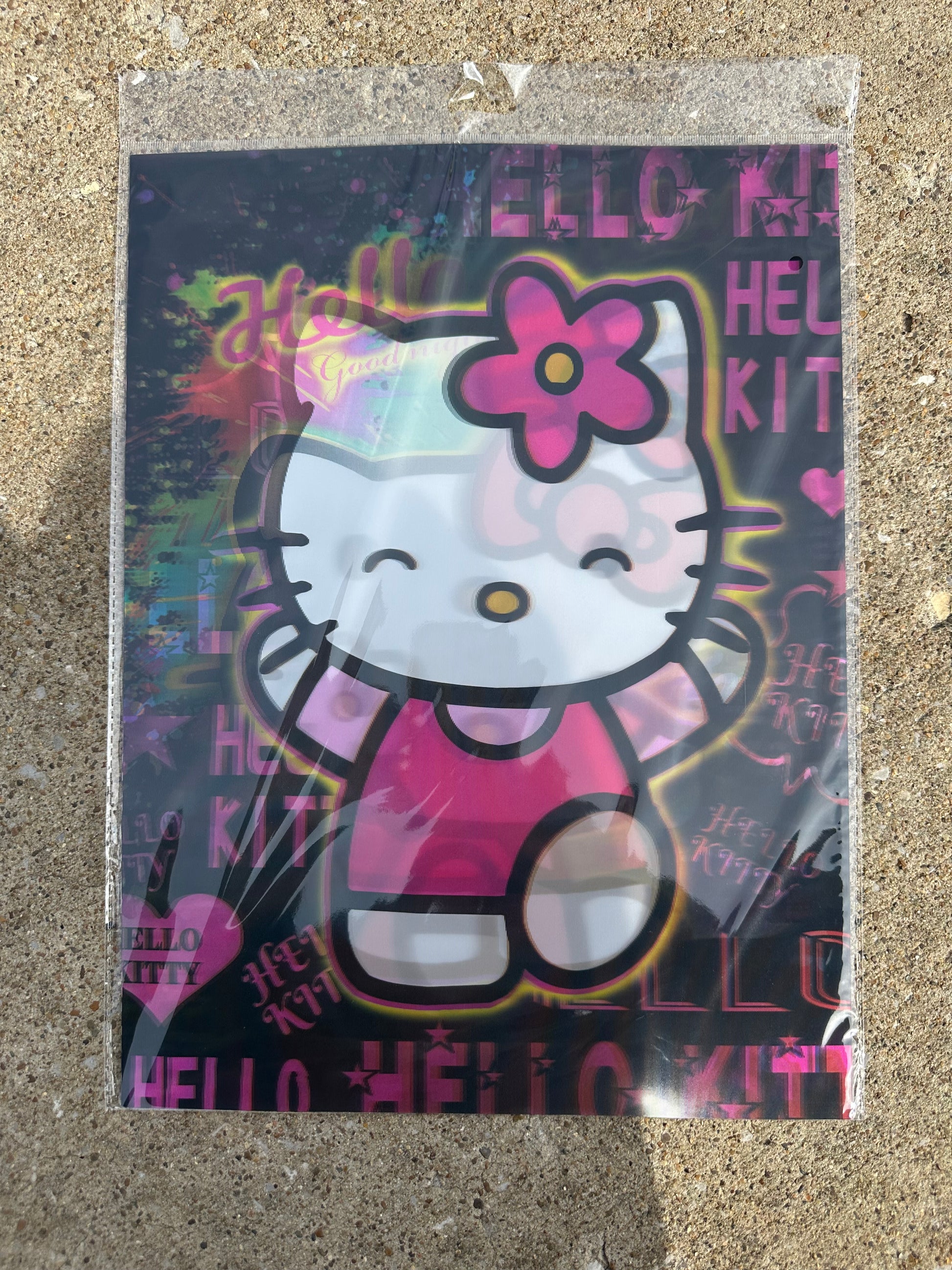 Hello Kitty 3D Holographic Poster