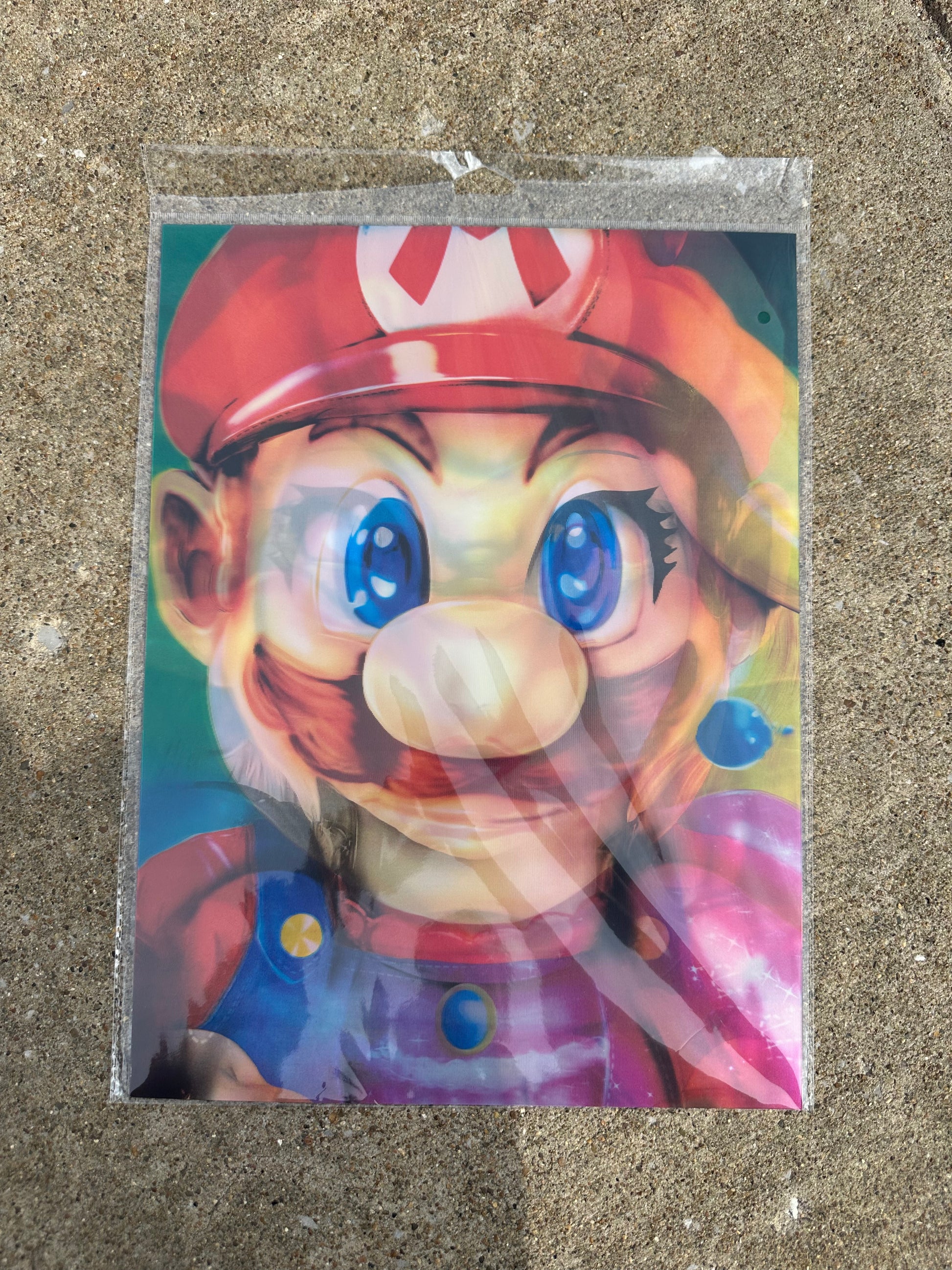 Mario 3D Holographic Poster