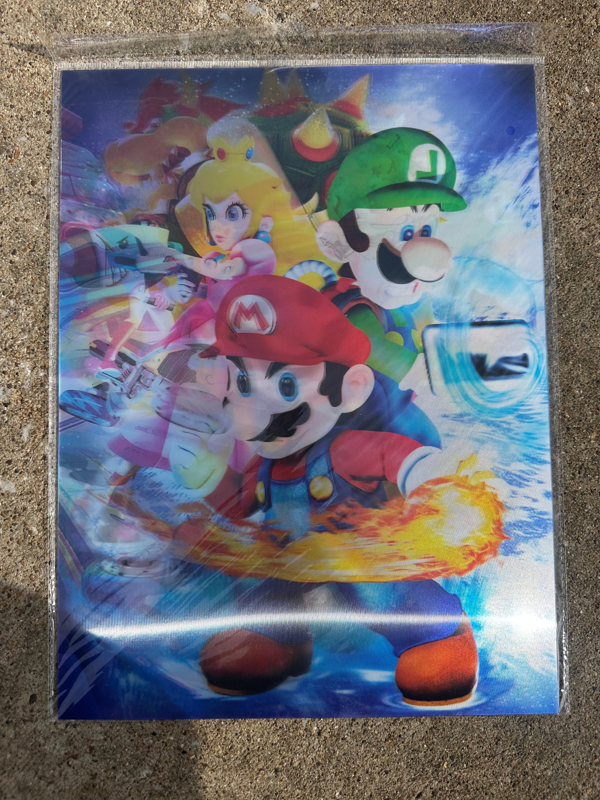 Mario 3D Holographic Poster