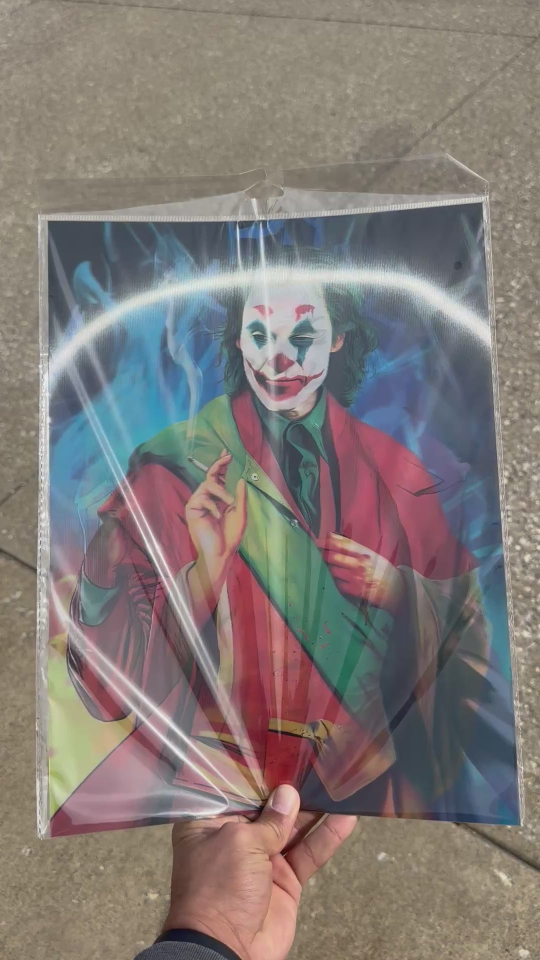 Joker 3D Holographic Poster