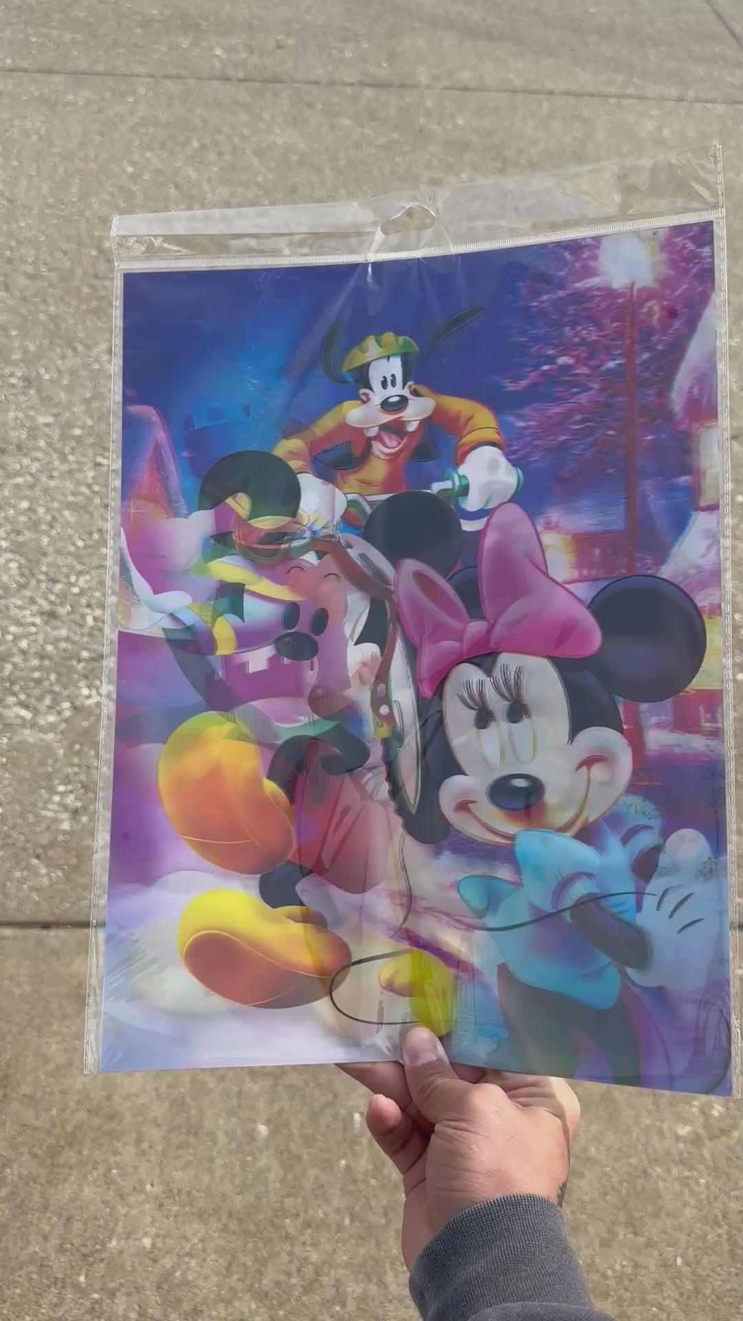 Mickey Mouse 3D Holographic Poster