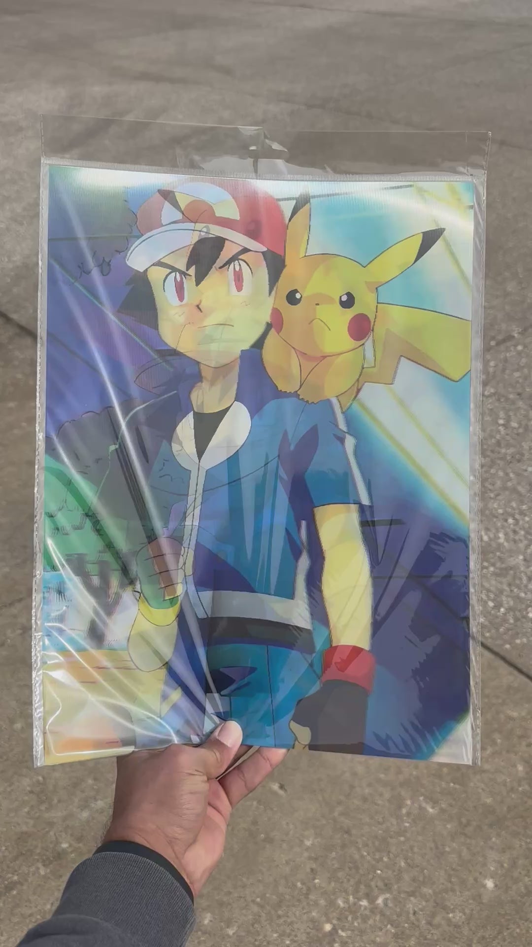 Pokémon 3D Holographic Poster