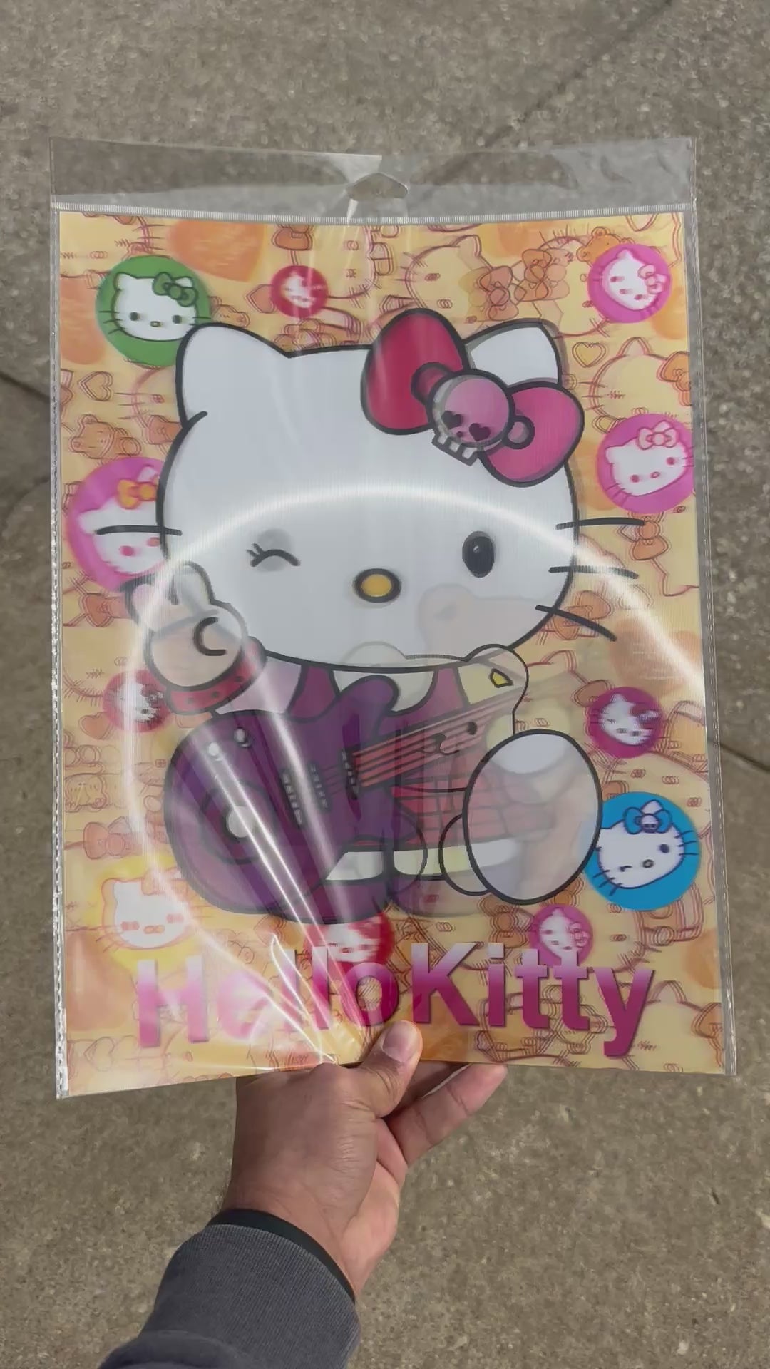 Hello Kitty 3D Holographic Poster